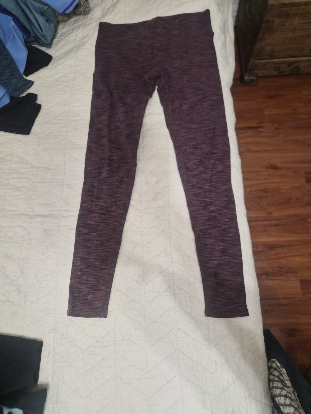 ALO Yoga Wine Heather High-Rise Leggings